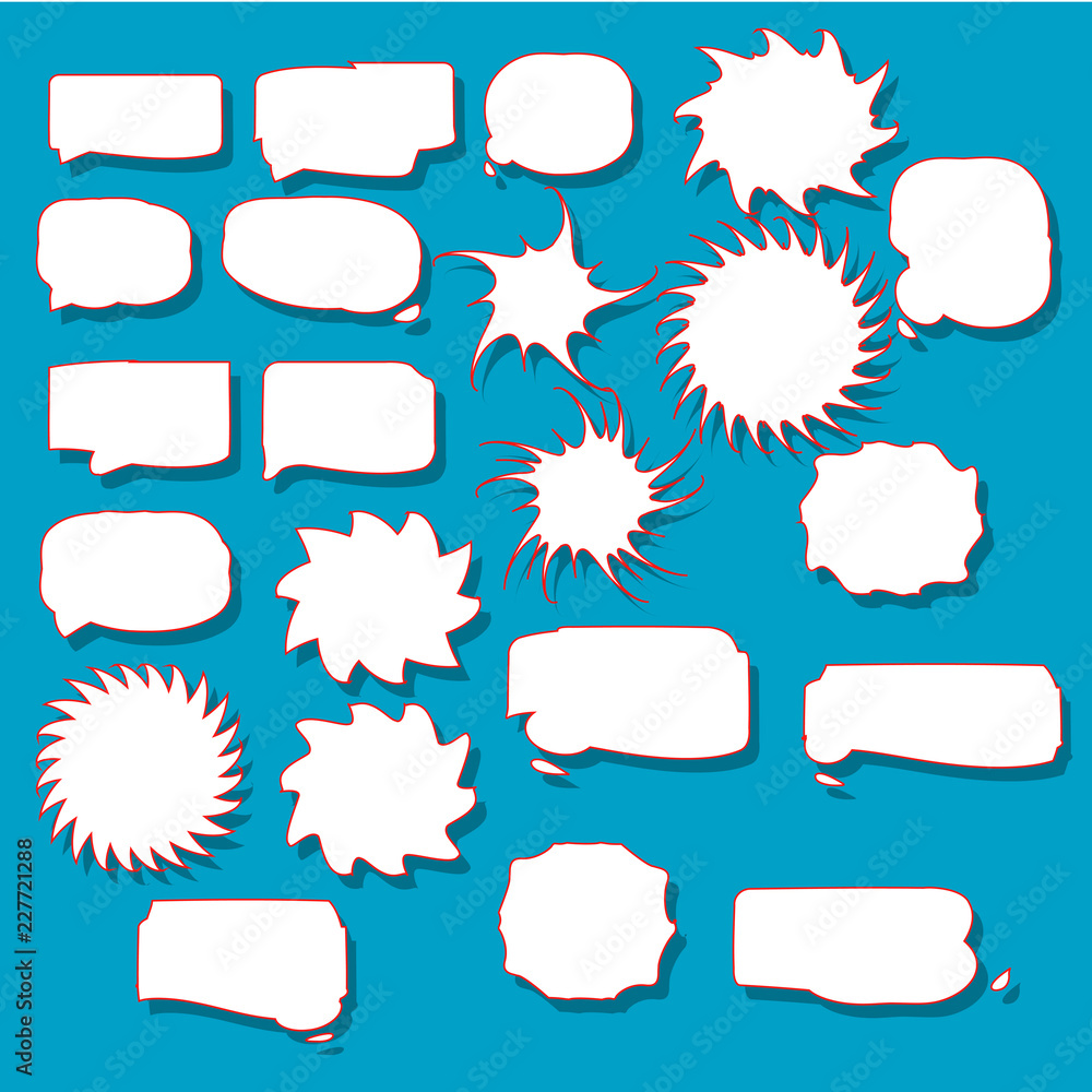 Poster starburst bubble text template vector element
