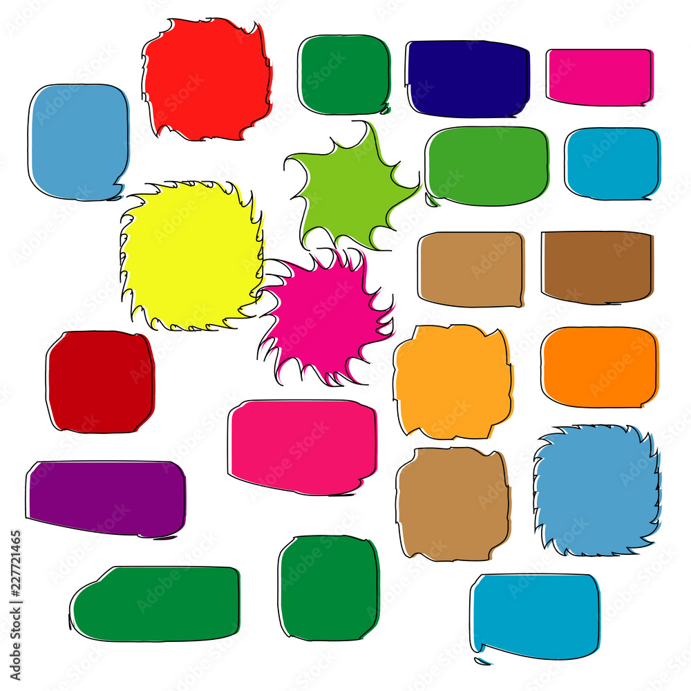 Poster starburst bubble text template vector element