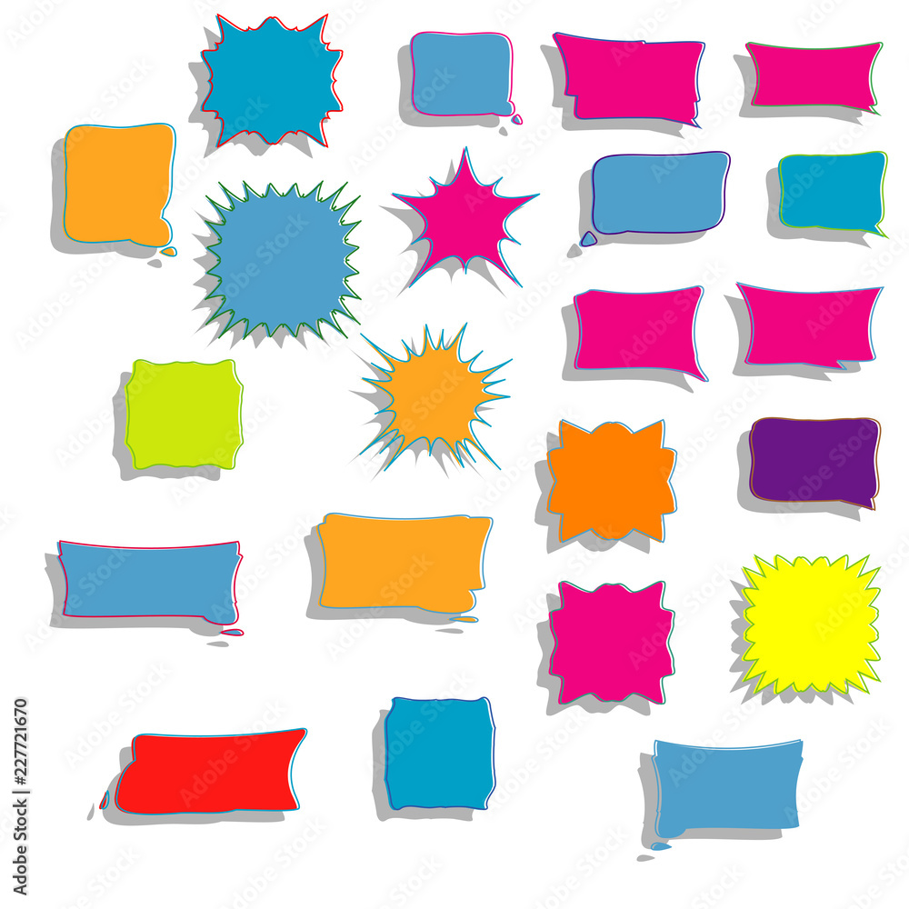 Aufkleber starburst bubble text template vector element
