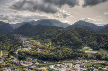 Fototapeta na wymiar 山からの風景