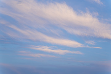 空と雲・背景用素材　10月　夕暮れ　トワイライト