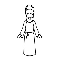 Joseph cartoon of holy night design