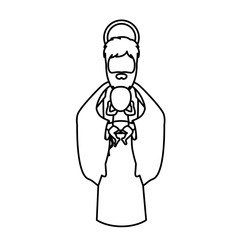 Joseph and jesus of holy night design