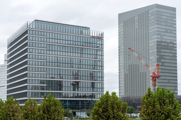 Obraz premium 新高島駅周辺の都市風景