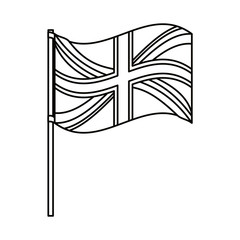 Isolated united kingdom flag design
