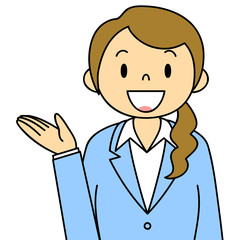 女性　OL　事務員　ご案内