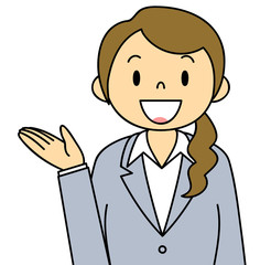女性　OL　事務員　ご案内