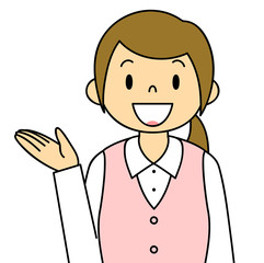 女性　OL　事務員　ご案内