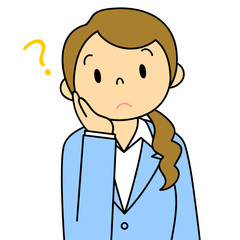 女性　OL　事務員　疑問