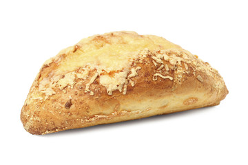 Bready loaf with melted cheese