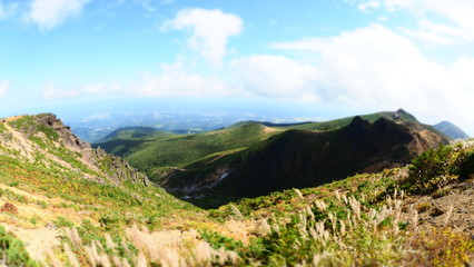 鉄山方向から見た安達太良山