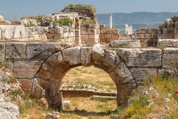 Ruins of the ancient town Laodicea on the Lycus, Turkey