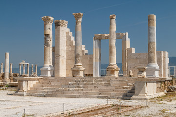 Ruins of the ancient town Laodicea on the Lycus, Turkey