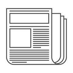 Isolated news paper design