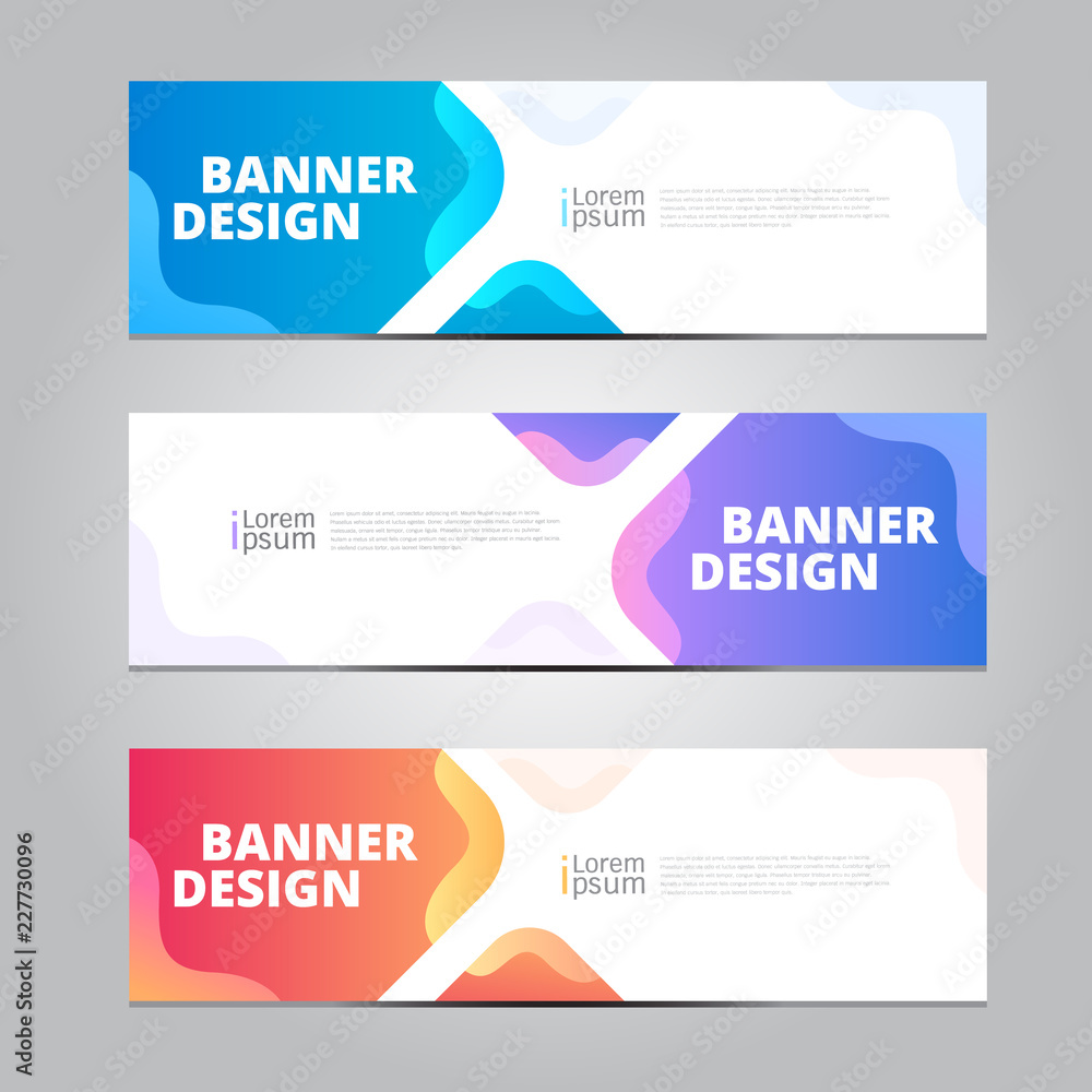 Poster vector abstract design banner web template.