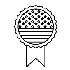 Isolated usa seal stamp design