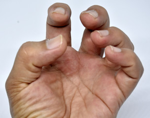 Styles of fingers, thumb, forefinger, middle finder, ring finger and little finger