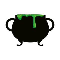 happy halloween cauldron icon
