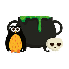 happy halloween owl icon