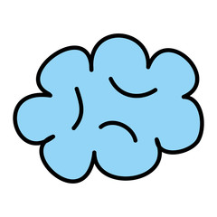 cute cloud drawing icon