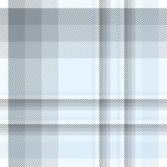 Plaid pattern in pastel blue, gray and white