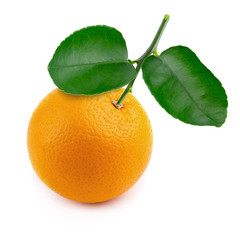 Fresh orange isolated on a white background