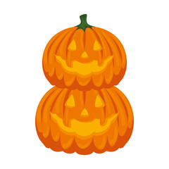 happy halloween pumpkins characters