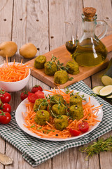 Vegetarian meatballs.
