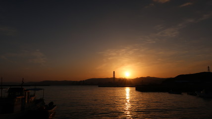 Fototapeta premium 鎌倉の海 夕暮れ