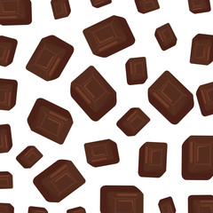 sweet chocolate cubes pattern