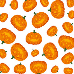 happy halloween pumpkins pattern