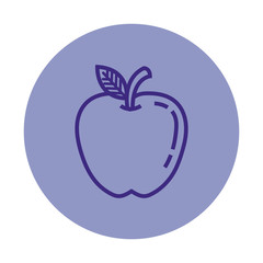 apple fresh fruit icon
