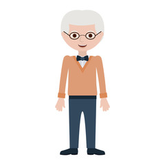 Isolated grandfather cartoon design