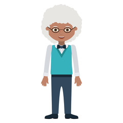 Isolated grandfather cartoon design