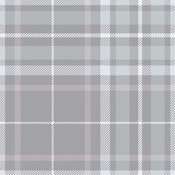 Plaid Pattern In Weathered Purple, Blue And Grey Green