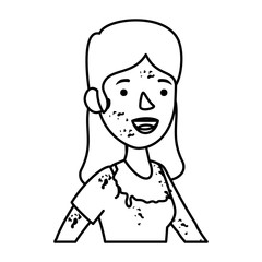 female sombie halloween costume character