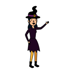 witch halloween costume character