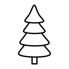 Fototapeta premium merry christmas tree icon