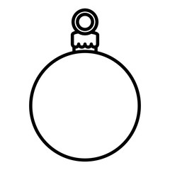 merry christmas ball decorative icon