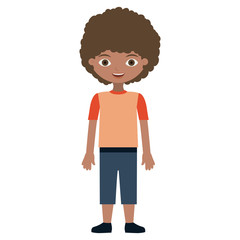 Isolated boy cartoon design