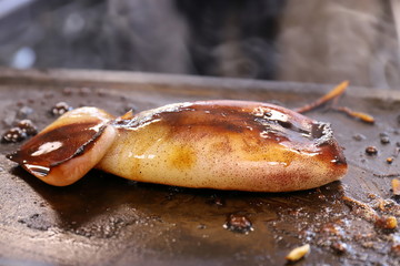 イカの鉄板焼き