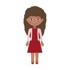 Isolated girl cartoon design