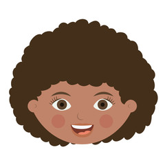 Isolated girl cartoon design