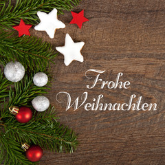 Weihnachtskarte-Frohe Weihnachten