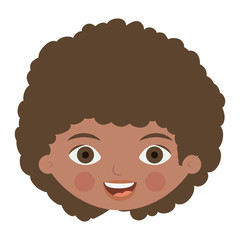 Isolated boy cartoon design