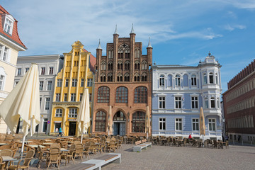 Fototapeta premium Stralsund,Deutschland, alter Marktplatz