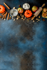 Sweet fall baking background