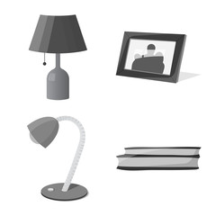 Vector illustration of dreams and night logo. Collection of dreams and bedroom stock symbol for web.