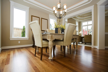 modern kitchen interior of a dining room