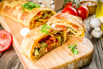 Vegetable savory strudel